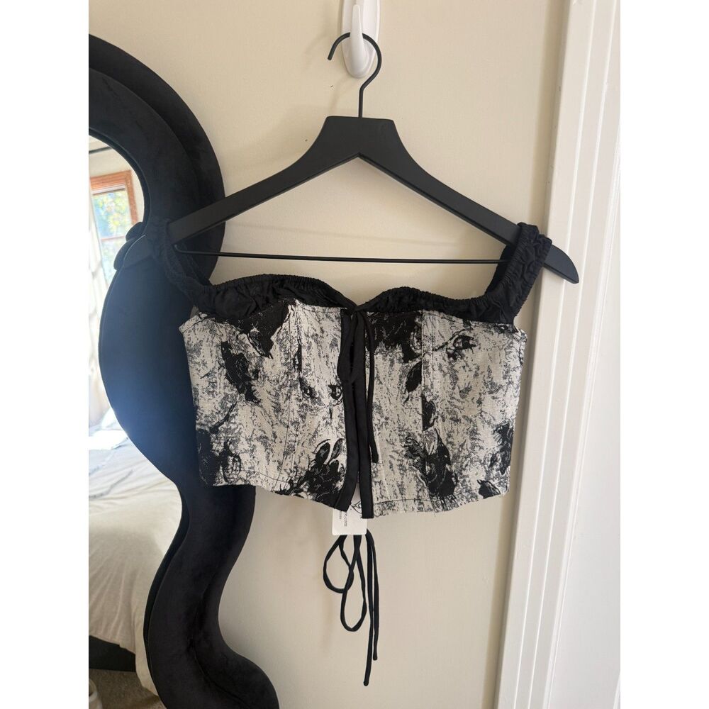 Windsor Floral Corset Bustier Top NWT